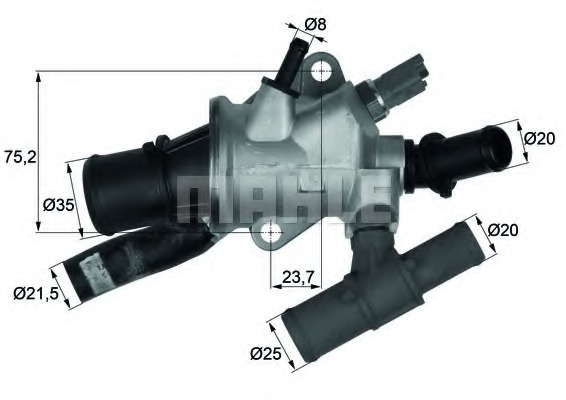 Termostat lichid racire