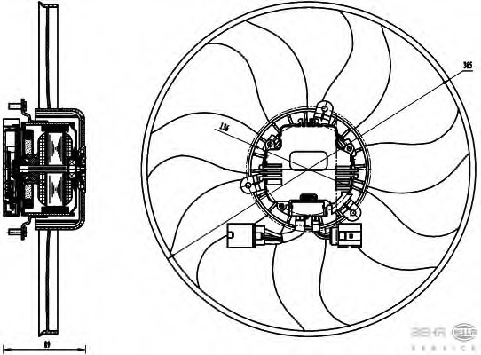 Ventilator radiator