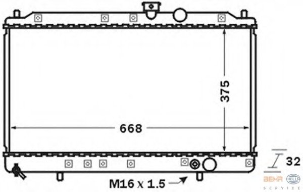 Radiator racire motor