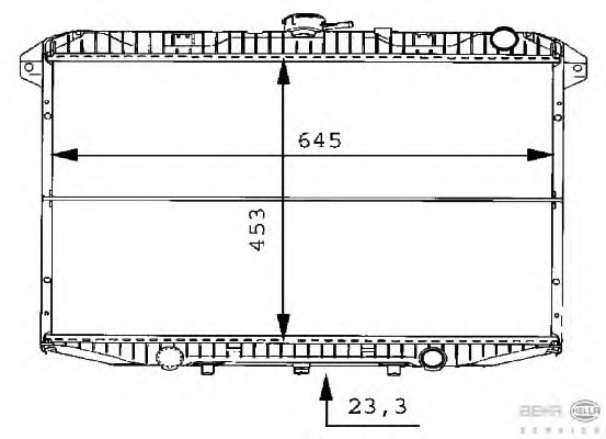 Radiator racire motor