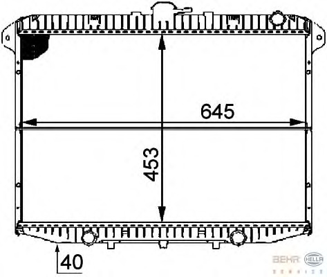 Radiator racire motor