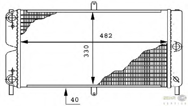 Radiator racire motor