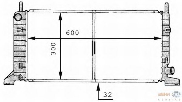 Radiator racire motor