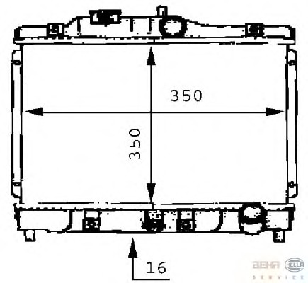 Radiator racire motor