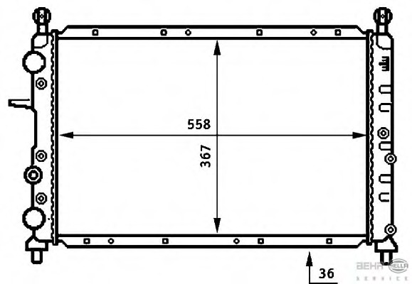 Radiator racire motor