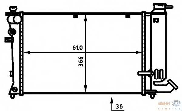 Radiator racire motor