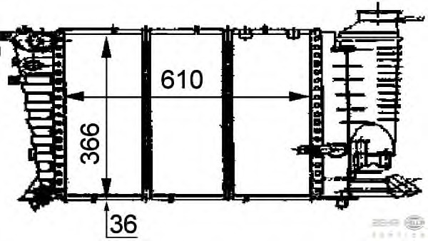 Radiator racire motor