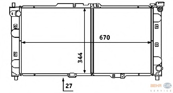 Radiator racire motor