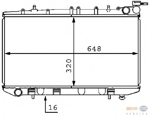 Radiator racire motor