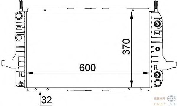 Radiator racire motor