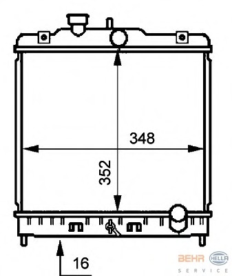 Radiator racire motor