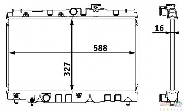 Radiator racire motor