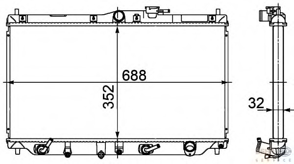 Radiator racire motor