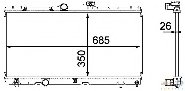 Radiator racire motor