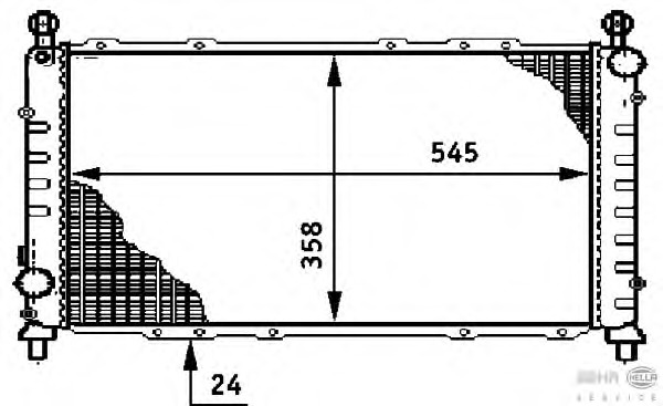 Radiator racire motor