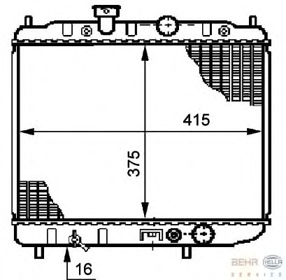 Radiator racire motor