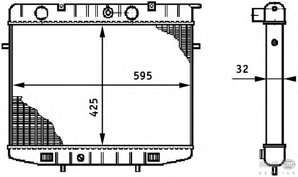 Radiator racire motor