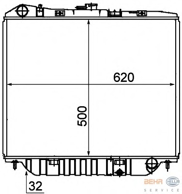 Radiator racire motor