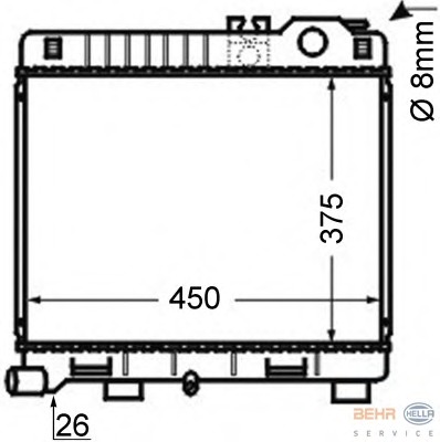 Radiator racire motor