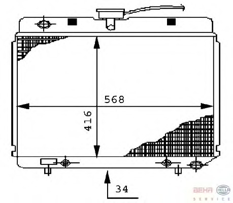 Radiator racire motor