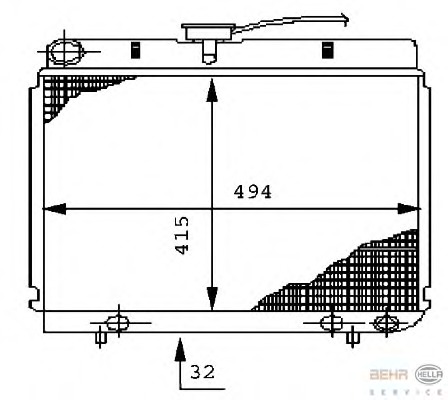 Radiator racire motor