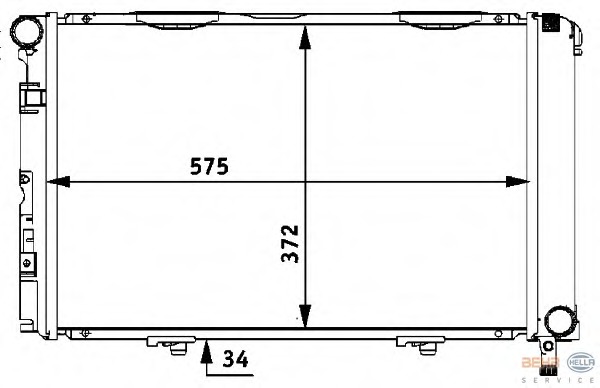 Radiator racire motor