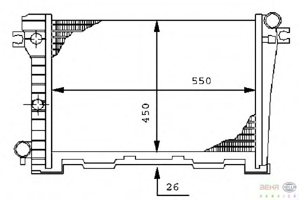 Radiator racire motor