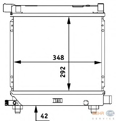 Radiator racire motor