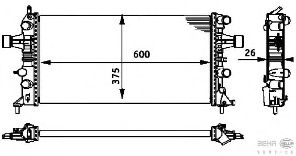 Radiator racire motor