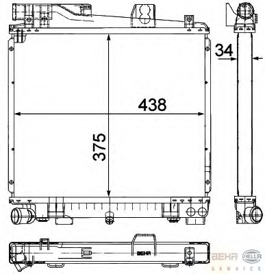 Radiator racire motor