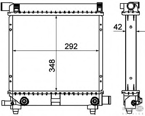 Radiator racire motor