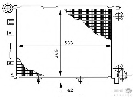 Radiator racire motor