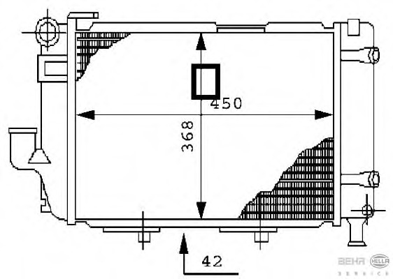 Radiator racire motor