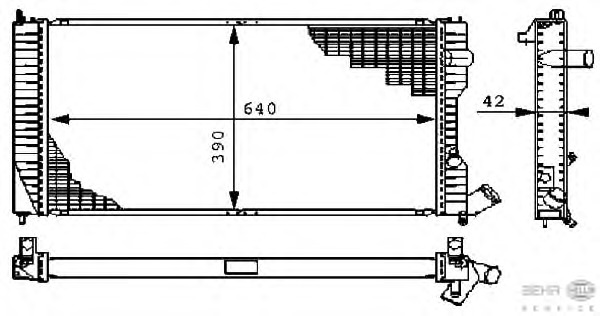 Radiator racire motor