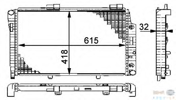 Radiator racire motor