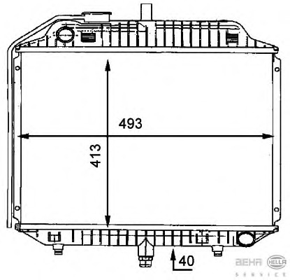 Radiator racire motor