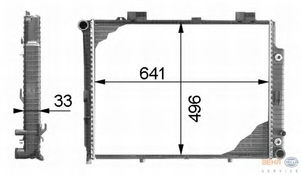 Radiator racire motor