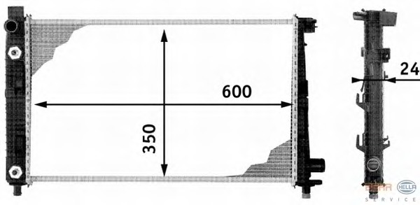 Radiator racire motor