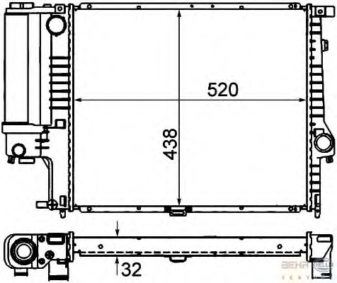 Radiator racire motor