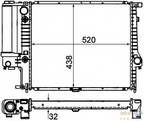 Radiator racire motor