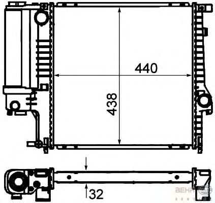 Radiator racire motor