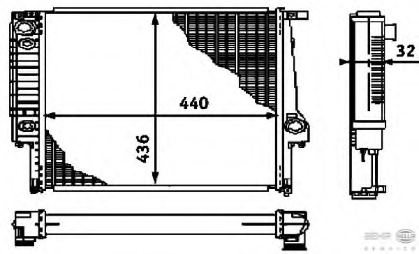 Radiator racire motor