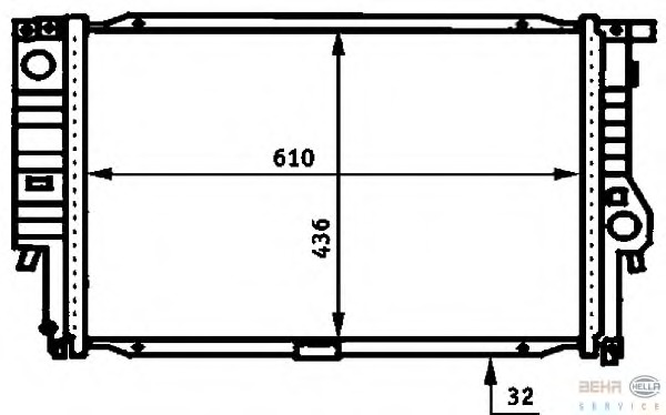 Radiator racire motor