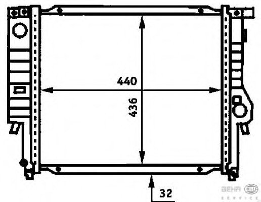 Radiator racire motor