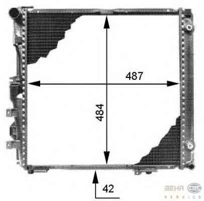 Radiator racire motor