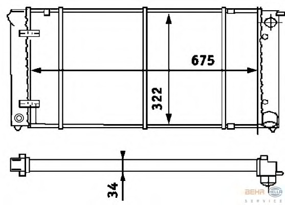 Radiator racire motor