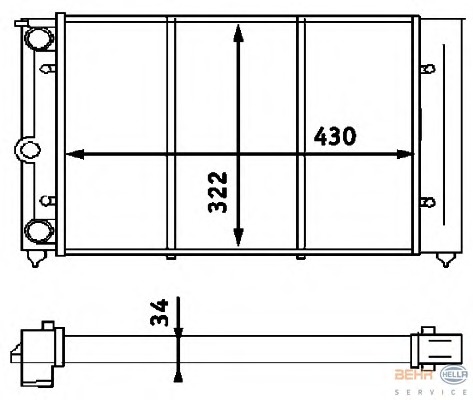 Radiator racire motor