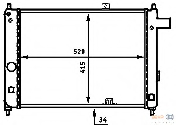 Radiator racire motor