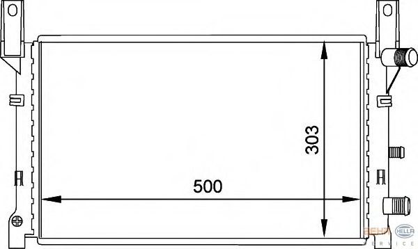 Radiator racire motor