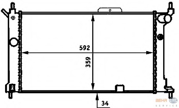 Radiator racire motor